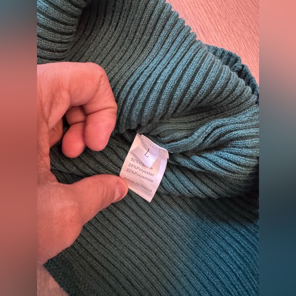 PRETTYGARDEN Women’s Dark Green 2 Piece Ribbed Cropped Sweater & Maxi Skirt Set - Picture 7 of 8